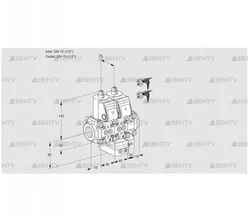 VCH1E15R/15R05NHEVWR5/PPPP/PPPP (88105096) Клапан с регулятором расхода Kromschroder