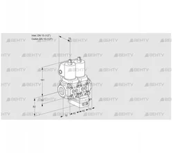 VCG1T15N/15N05NGKQSL/PPPP/MMPP (88105513) Клапан с регулятором соотношения Kromschroder