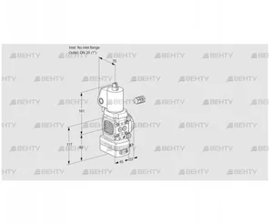 VAD1-/25R/NPGL-100A (88027512) Газовый клапан с регулятором давления Kromschroder