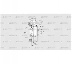 DG 60VC8D-6W (84448274) Датчик-реле давления газа Kromschroder