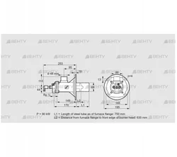 BIOA 65HB-750/635-(34)DB (84199354) Газовая горелка Kromschroder