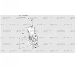 VAV3T-/50N/NQSLAK (88024183) Газовый клапан с регулятором соотношения Kromschroder