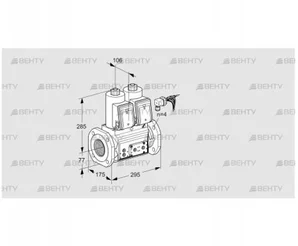 VCS665F05NNKRE/PPPP/PPEP (88204838) Сдвоенный газовый клапан Kromschroder