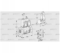 VCS6T65A05NNQSRE/PP3P/PPZ- (88205254) Сдвоенный газовый клапан Kromschroder