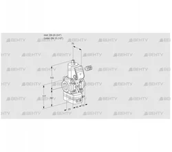 VAG120/15R/NWBN (88019458) Газовый клапан с регулятором соотношения Kromschroder