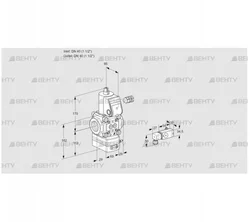 VAD240R/NW-100A (88017792) Газовый клапан с регулятором давления Kromschroder