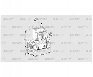 VCS8100F05NNWR3B/PPPP/MMMM (88204489) Сдвоенный газовый клапан Kromschroder