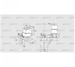 IDR150Z03D350GDW/50-30W20E (88303029) Дроссельная заслонка Kromschroder