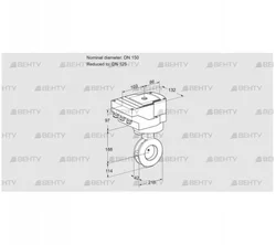 IBAF150/125Z05/40A2D (88302718) Дроссельная заслонка Kromschroder