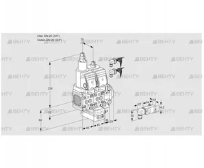 VCG1E20R/20R05FLGEVWSR8/3--3/PPPP (88104185) Клапан с регулятором соотношения Kromschroder