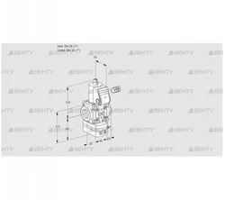 VAD125R/NW-100A (88000203) Газовый клапан с регулятором давления Kromschroder