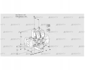 VCH2E40F/40F05NHEWR3/PPPP/PPPP (88101278) Клапан с регулятором расхода Kromschroder