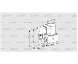 VG 10R01Q6L (85233041) Запорный газовый клапан Kromschroder