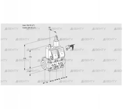 VCS2E50R/50R05NLWR/MMMM/PPPP (88104549) Сдвоенный газовый клапан Kromschroder