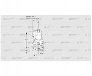 VAS3T50/-N/NQGL (88018445) Газовый клапан Kromschroder