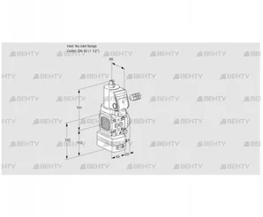 VAD2-/40R/NWSR-100A (88033019) Газовый клапан с регулятором давления Kromschroder