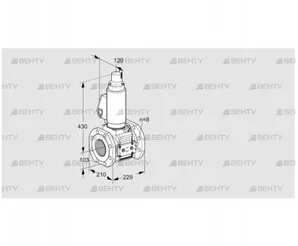 VAS8T100A05LQSLE/PP/PP (88206829) Газовый клапан Kromschroder