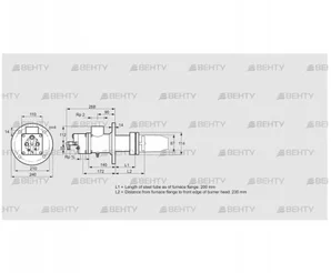 BIC 80RM-200/235-(12)E (84032039) Газовая горелка Kromschroder