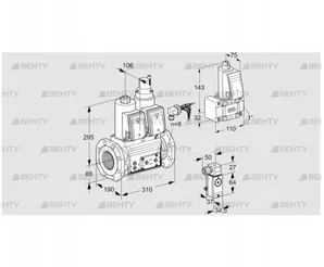 VCS780F05NLWRE/P3PP/PPZ- (88206571) Сдвоенный газовый клапан Kromschroder