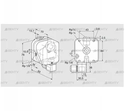 DG 10UG-6K2 (84447311) Датчик-реле давления газа Kromschroder