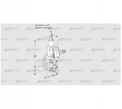 VAS240/-R/LPSR (88026721) Газовый клапан Kromschroder