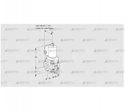 VAS2T40/-N/NQGL (88010413) Газовый клапан Kromschroder