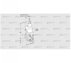 VAS120/-R/LWGL (88028627) Газовый клапан Kromschroder