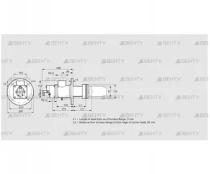 BIC 80HLR-0/35-(56)D (84199063) Газовая горелка Kromschroder