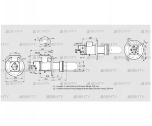 BIC 125HBL-200/235-(9)E (84034031) Газовая горелка Kromschroder