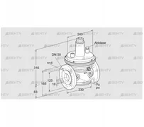 VAR 50F05-1Z (86054044) Стабилизатор давления Kromschroder