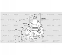 VAR 50F05-1Z (86054044) Стабилизатор давления Kromschroder