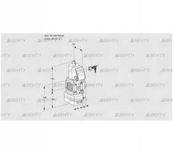 VAV3-/50R/NWAK (88012063) Газовый клапан с регулятором соотношения Kromschroder