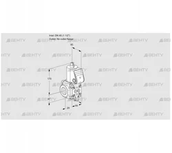 VAS240/-R/NQ (88028839) Газовый клапан Kromschroder