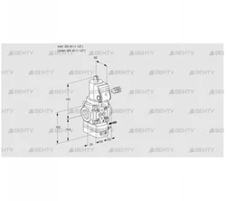 VAG240R/NPSRAK (88032474) Газовый клапан с регулятором соотношения Kromschroder