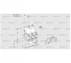 VCG1E25R/25R05NGKWL/PPPP/3--2 (88100718) Клапан с регулятором соотношения Kromschroder