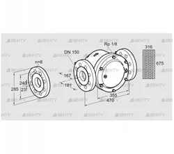 GFK 150F40-3 (81946100) Газовый фильтр Kromschroder