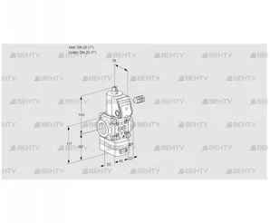 VAG125R/NWAN (88006817) Газовый клапан с регулятором соотношения Kromschroder