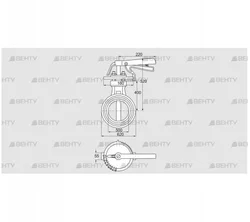 DKR 500Z03H350D (72701190) Дроссельная заслонка Kromschroder