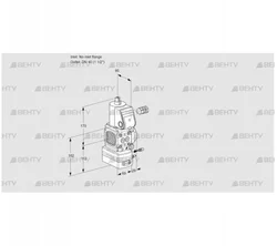 VAG2-/40R/NKAE (88002110) Газовый клапан с регулятором соотношения Kromschroder