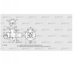 BIO 140KB-350/335-(66)E (84008045) Газовая горелка Kromschroder