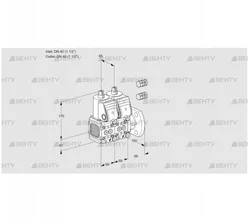 VCS2E40R/40F05FNNWR3/PPPP/PPPP (88101377) Сдвоенный газовый клапан Kromschroder