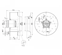 Центробежный вентилятор ebmpapst R2E310AA0109 (455/0,46 кВт) 2700 об/мин