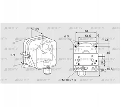 DL 5KG-3WZ (84444604) Датчик-реле давления воздуха Kromschroder