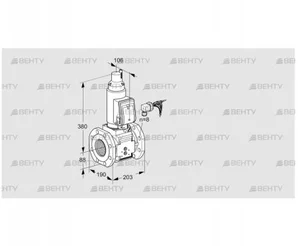 VAS780F05LWGRB/PP/PP (88204124) Газовый клапан Kromschroder