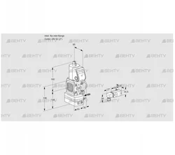 VAG3-/50R/NQAK (88031374) Газовый клапан с регулятором соотношения Kromschroder