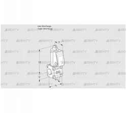 VAS1T-0/NQ (88017244) Газовый клапан Kromschroder