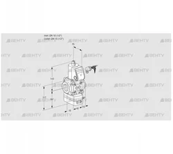 VAD115R/NW-50B (88005032) Газовый клапан с регулятором давления Kromschroder