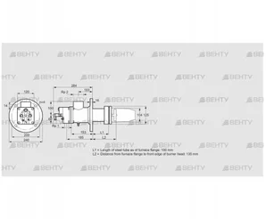 BIC 100RM-100/135-(110)E (84033321) Газовая горелка Kromschroder