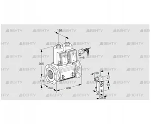 VCS9125F05NNARB/4-4-/MMP4 (88204085) Сдвоенный газовый клапан Kromschroder