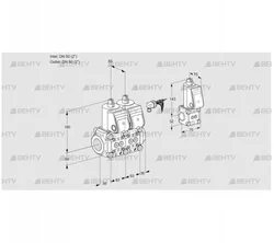 VCS3E50R/50R05NNWR/PPPP/PPBS (88105511) Сдвоенный газовый клапан Kromschroder